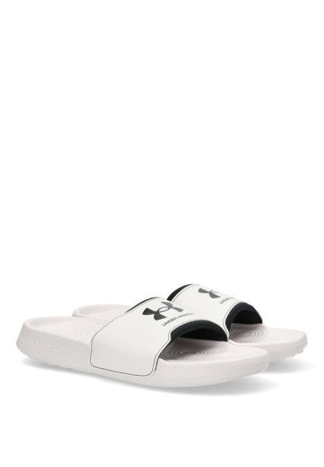 Chanclas sandalias playa de hombre UNDER ARMOUR 3027219 blanco sintetico suela plana