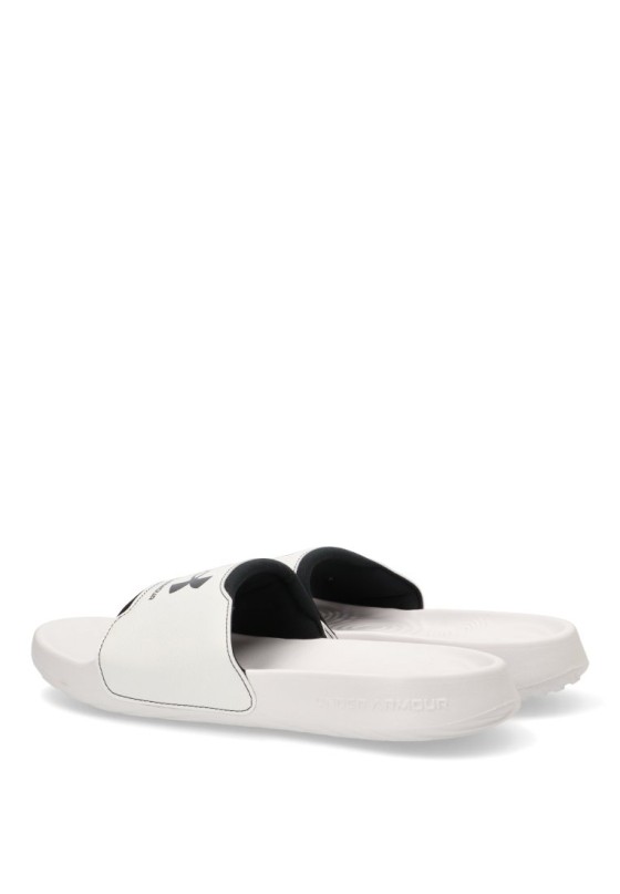 Chanclas sandalias playa de hombre UNDER ARMOUR 3027219 blanco sintetico suela plana