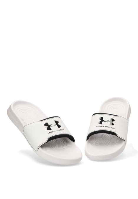 Chanclas sandalias playa de hombre UNDER ARMOUR 3027219 blanco sintetico suela plana