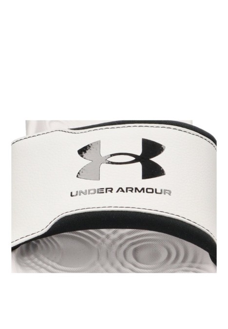 Chanclas sandalias playa de hombre UNDER ARMOUR 3027219 blanco sintetico suela plana