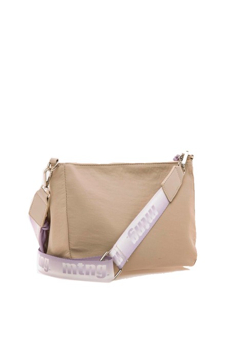 Bolso bandolera pequeña de mujer MUSTANG alpha beige textil  