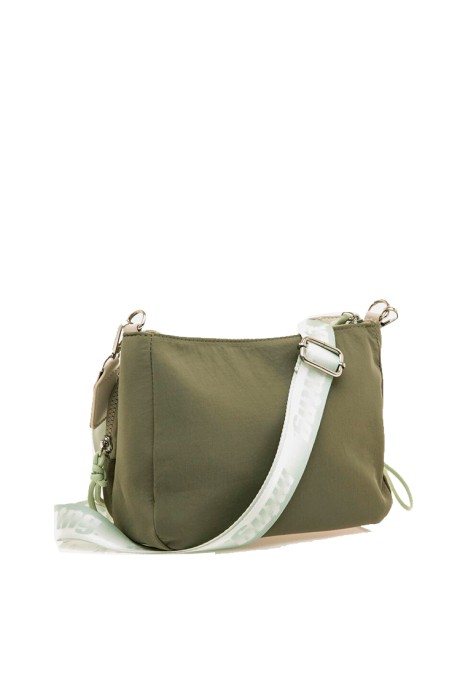 Bolso bandolera pequeña de mujer MUSTANG alpha verde textil  