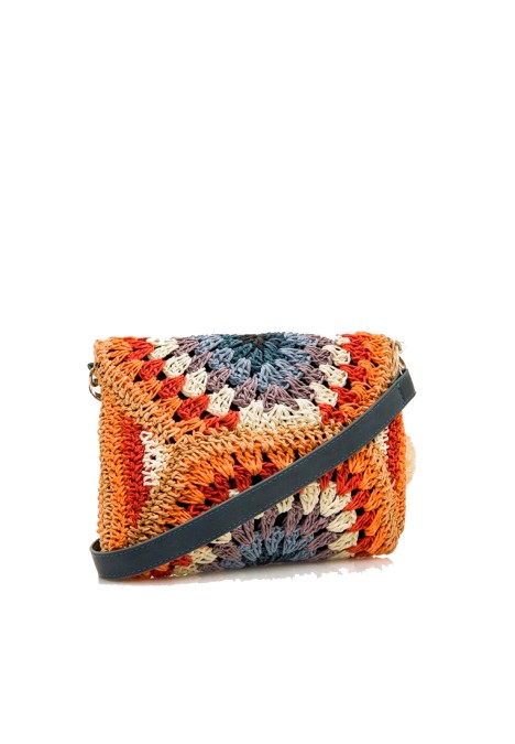 Bolso bandolera pequeña de mujer MUSTANG dari multicolor rafia 