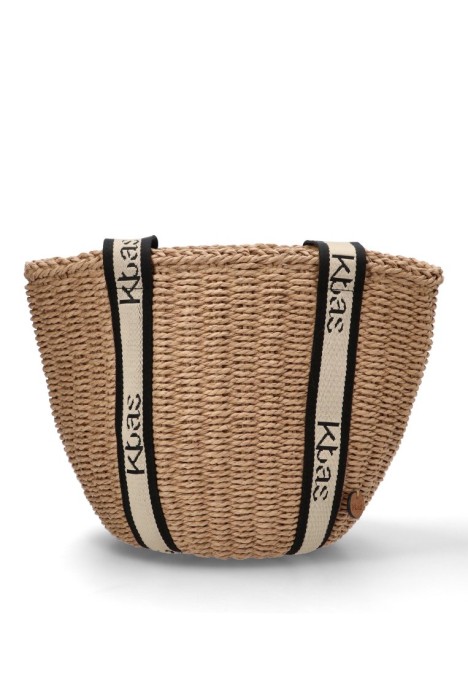 Bolso de mujer KBAS 1472517 taupe rafia 