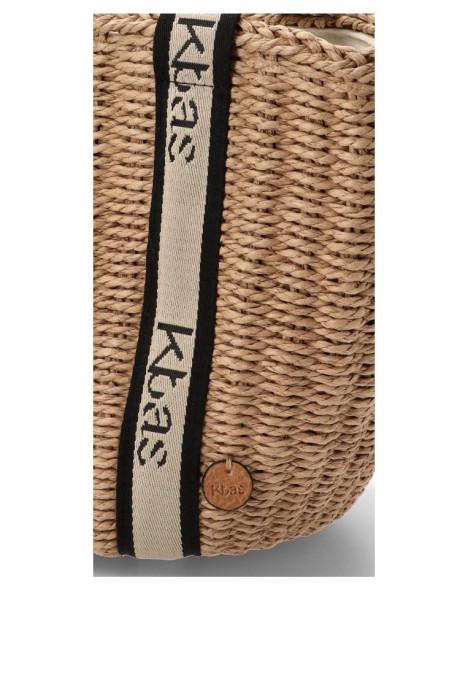 Bolso de mujer KBAS 1472517 taupe rafia 