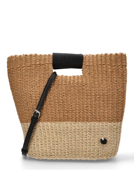 Bolso de mujer KBAS 3182514 taupe rafia 