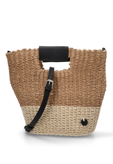 Bolso de mujer KBAS 3182515 taupe rafia 