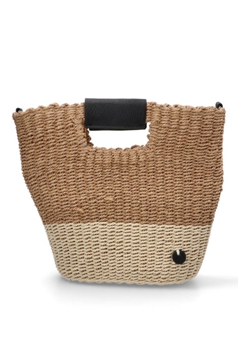 Bolso de mujer KBAS 3182515 taupe rafia 