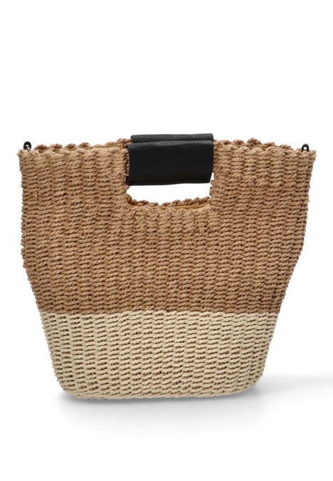 Bolso de mujer KBAS 3182515 taupe rafia 