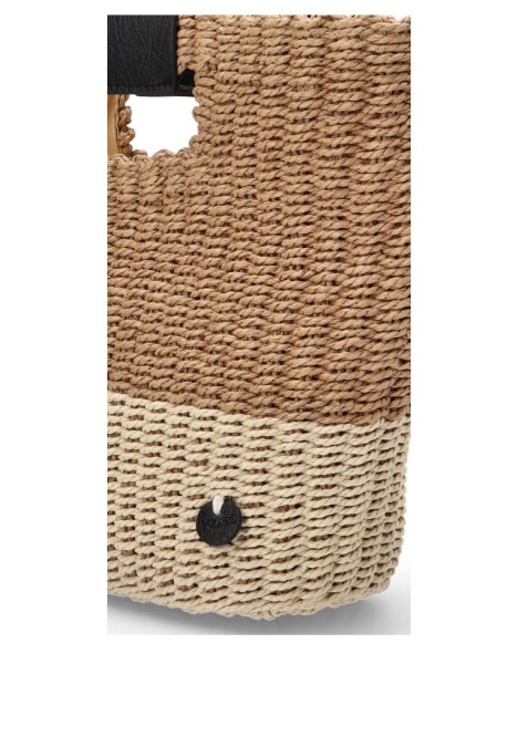 Bolso de mujer KBAS 3182515 taupe rafia 