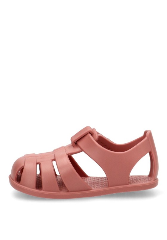 Chanclas sandalias playa de niña IGOR nemo solid rosa goma suela plana