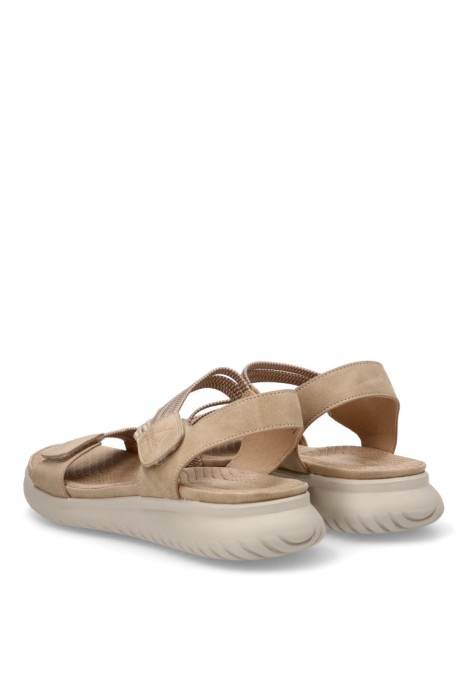 Sandalia de mujer ARMONY 41026 beige sintetico suela plana