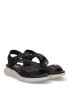 Sandalia de mujer ARMONY 41026 negro sintetico suela plana