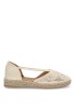Alpargata de mujer BUONAROTTI fb5200 beige textil  suela plana