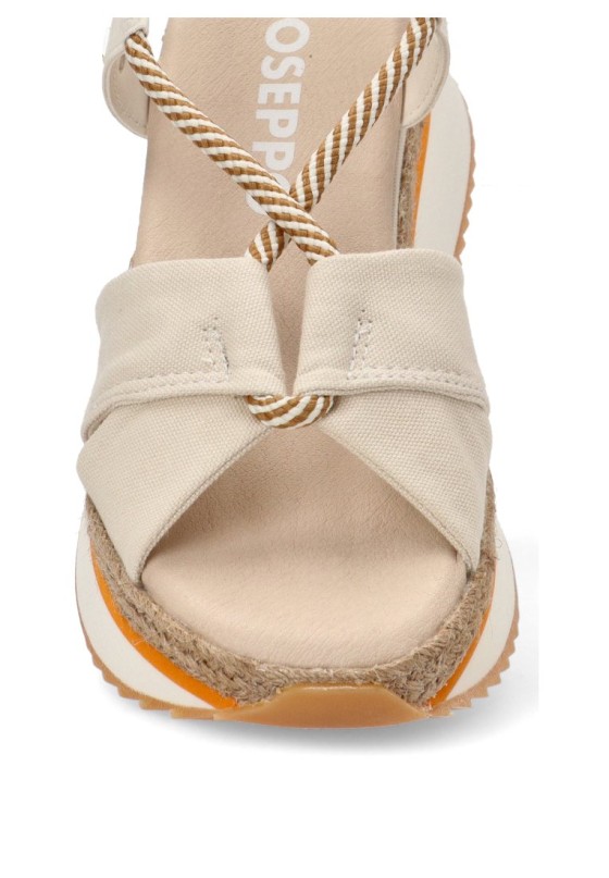 Sandalia de mujer GIOSEPPO ironton beige sintetico cuña media