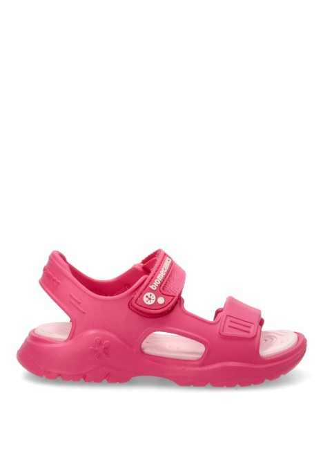 Sandalia de niña BIOMECANICS 232290 fucsia goma suela plana