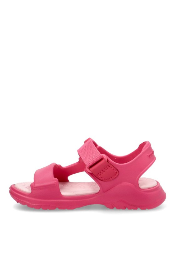 Sandalia de niña BIOMECANICS 232290 fucsia goma suela plana