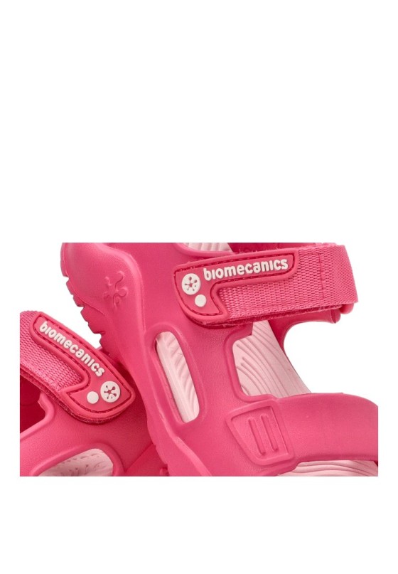 Sandalia de niña BIOMECANICS 232290 fucsia goma suela plana