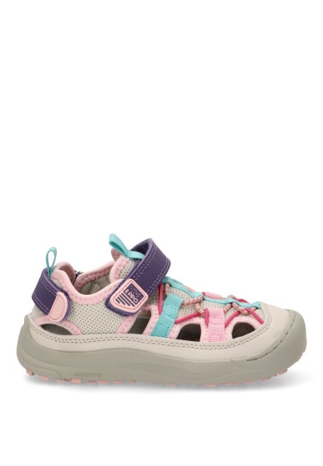 Sandalia de niña GIOSEPPO hodgdon beige sintetico suela plana