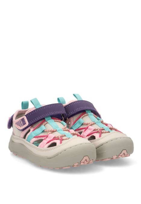 Sandalia de niña GIOSEPPO hodgdon beige sintetico suela plana