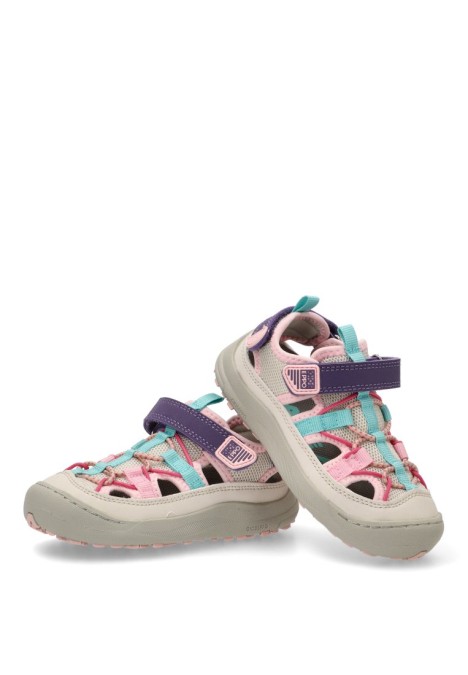 Sandalia de niña GIOSEPPO hodgdon beige sintetico suela plana