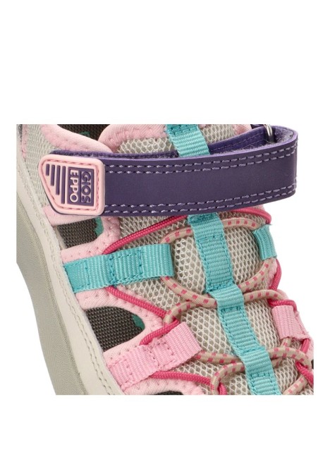 Sandalia de niña GIOSEPPO hodgdon beige sintetico suela plana