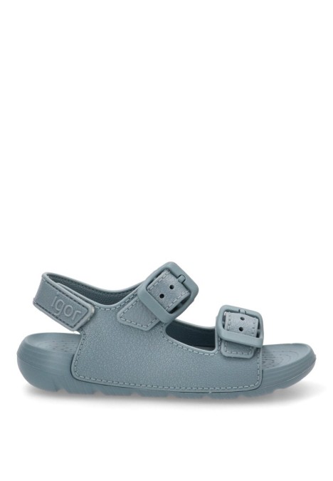 Chanclas sandalias playa de niño IGOR maui azul goma suela plana