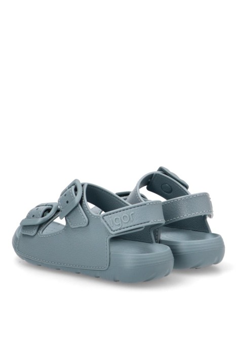 Chanclas sandalias playa de niño IGOR maui azul goma suela plana