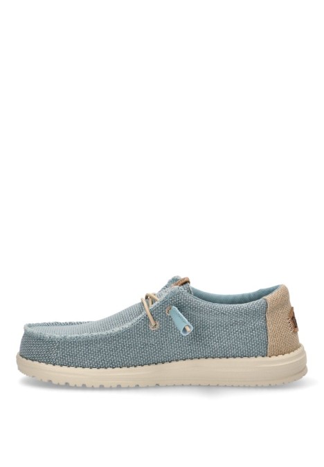 Nautico kiova mocasin de hombre DUDE wally braided verde textil  suela plana