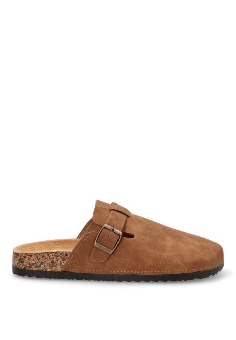 Zueco de hombre IDENTITY 27-2527c cuero sintetico suela plana