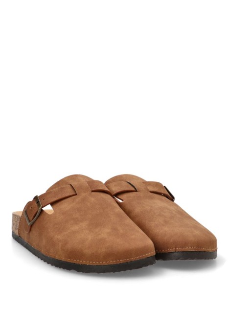 Zueco de hombre IDENTITY 27-2527c cuero sintetico suela plana