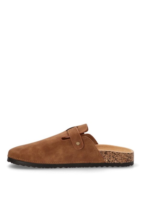 Zueco de hombre IDENTITY 27-2527c cuero sintetico suela plana
