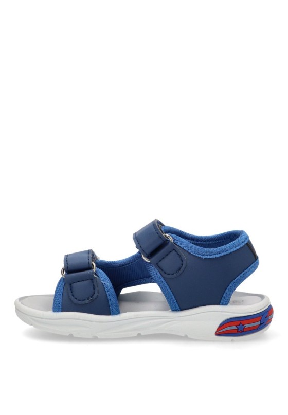 Sandalia de niño LEOMIL sc000575 azul sintetico suela plana