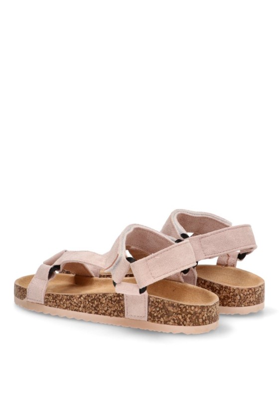 Sandalia de mujer Luna Collection 27-1223 rosa sintetico suela plana