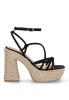 Sandalia de mujer BUONAROTTI cf-5080 negro sintetico tacón alto