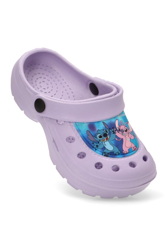 Zueco de niña Luna Collection 2300006437 lila goma suela plana