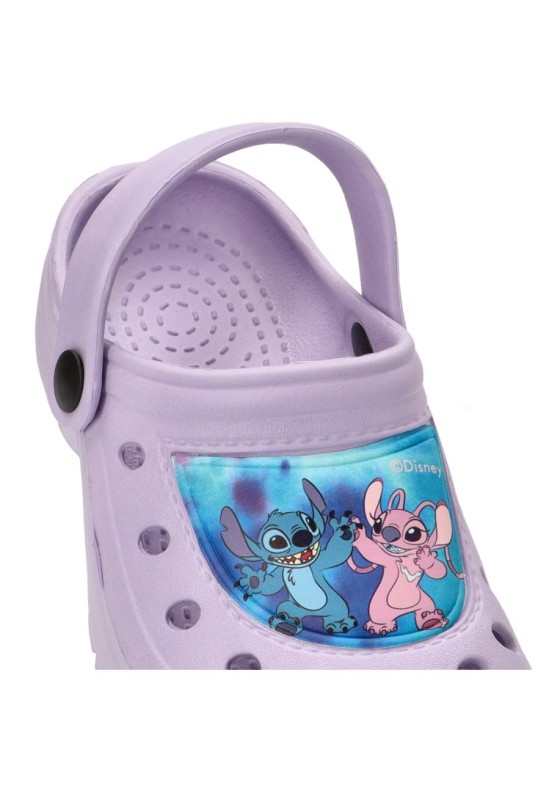 Zueco de niña Luna Collection 2300006437 lila goma suela plana