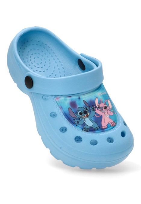 Zueco de niña Luna Collection 2300006437 azul goma suela plana