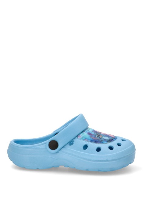 Zueco de niña Luna Collection 2300006437 azul goma suela plana