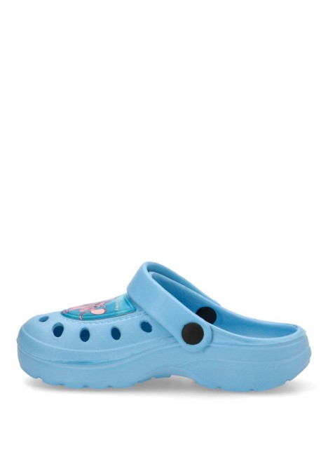 Zueco de niña Luna Collection 2300006437 azul goma suela plana