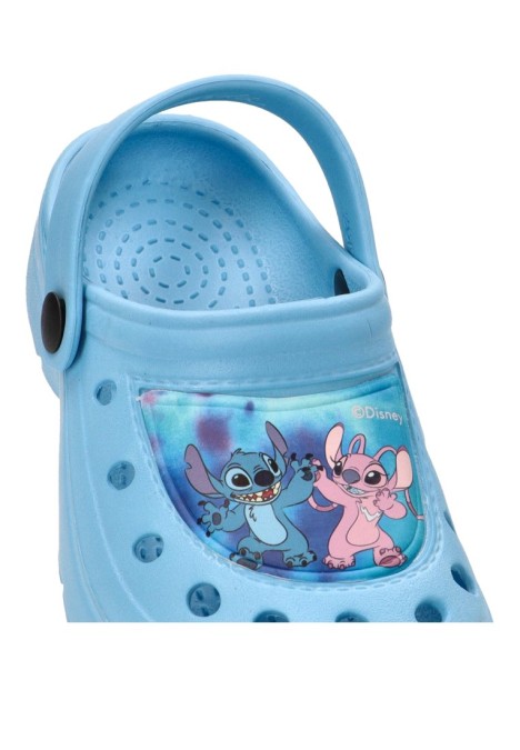 Zueco de niña Luna Collection 2300006437 azul goma suela plana