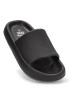 Chanclas sandalias playa de mujer XTI 44489 negro goma suela plana