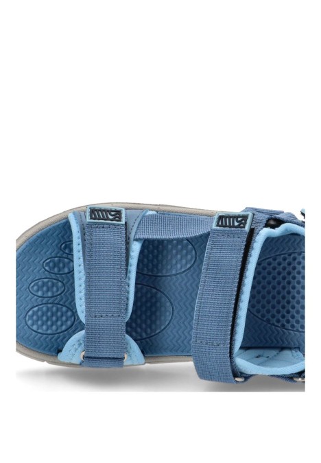 Sandalia de niño  5-s1722b azul textil  suela plana