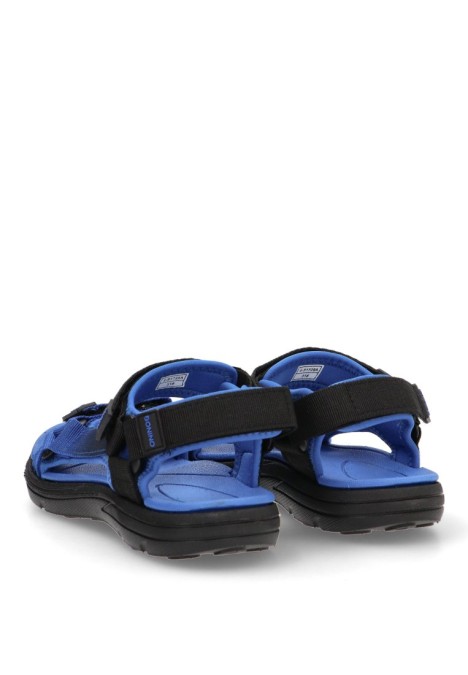 Sandalia de niño  5-s1728a azul textil  suela plana