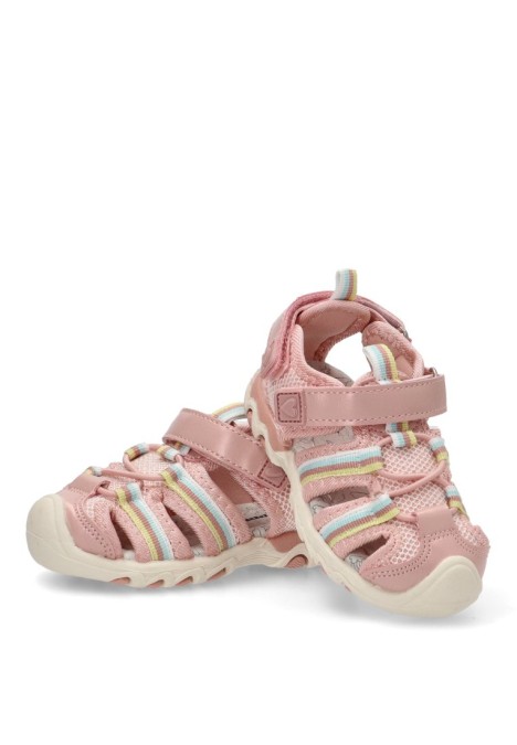 Sandalia de niña  2203790 rosa sintetico suela plana