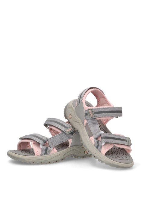 Sandalia de niña BEPPI 2211420 gris textil  suela plana
