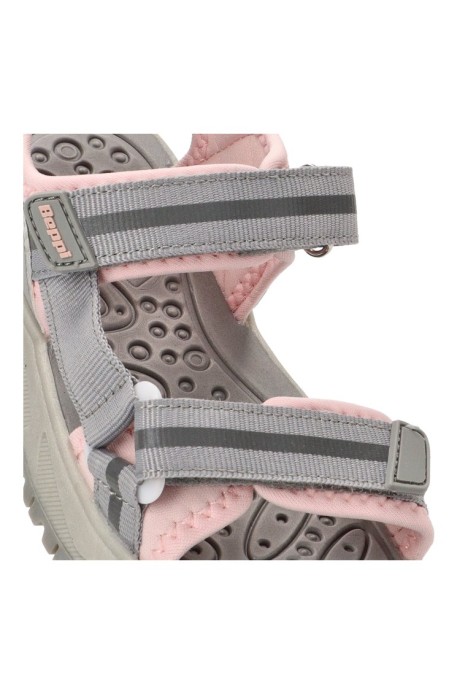 Sandalia de niña BEPPI 2211420 gris textil  suela plana