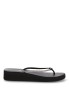 Chanclas sandalias playa de mujer ETIKA c-10102 negro goma cuña media