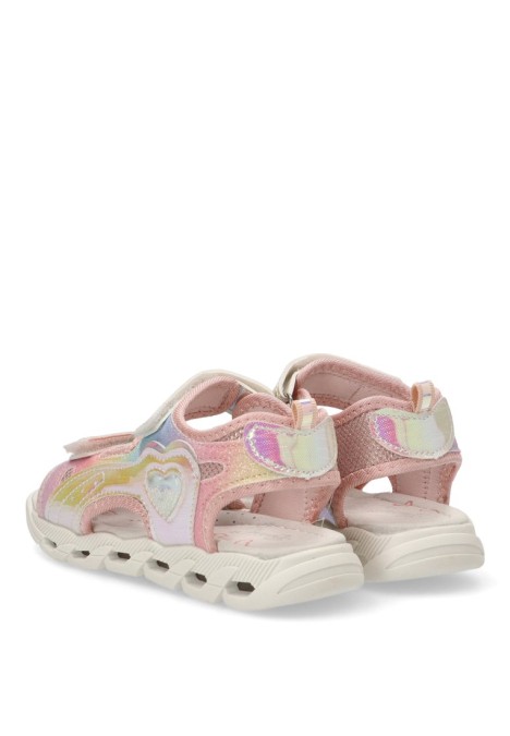 Sandalia de niña BUBBLE BOBBLE c997l rosa sintetico suela plana