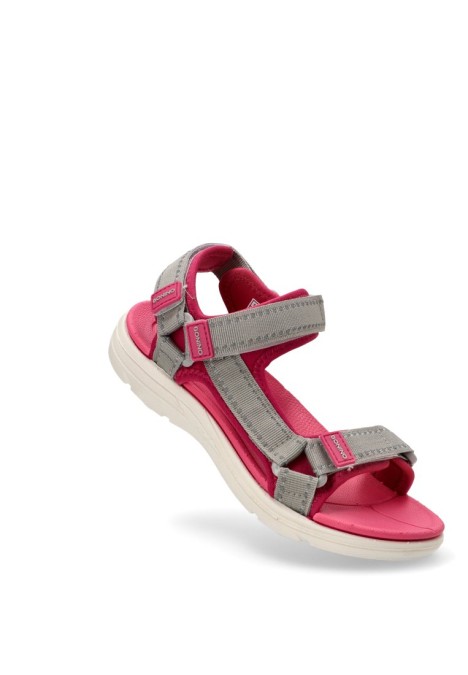 Sandalia de niña BONINO 5-s1728b fucsia textil  suela plana